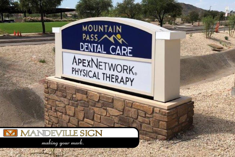 Mountain Pass Dental - Goodyear AZ (monument sign)